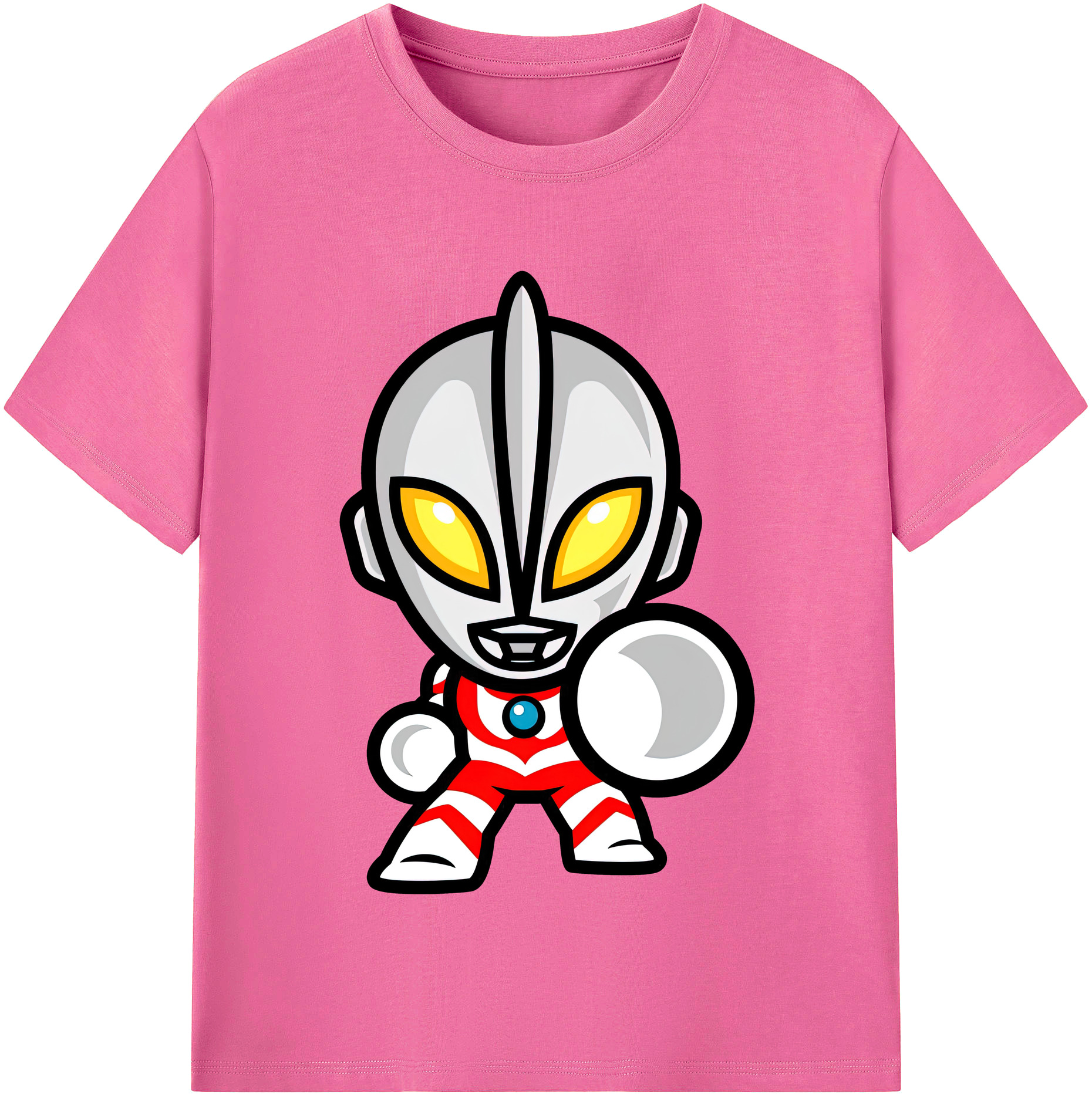 （画像用） ウルトラマン Ultraman レディースカジュアルプリントTシャツ（綿100％）